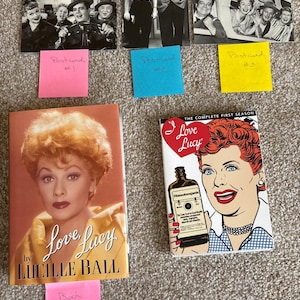 I Love Lucy Memorabilia Items: Postcards, Book & The Complete First Season DVD!