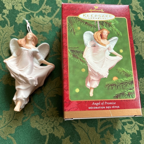 Hallmark Keepsake 2000 Angel of Promise Christmas Ornament Breast Cancer Awareness Susan G. Komen ~ Beautiful!