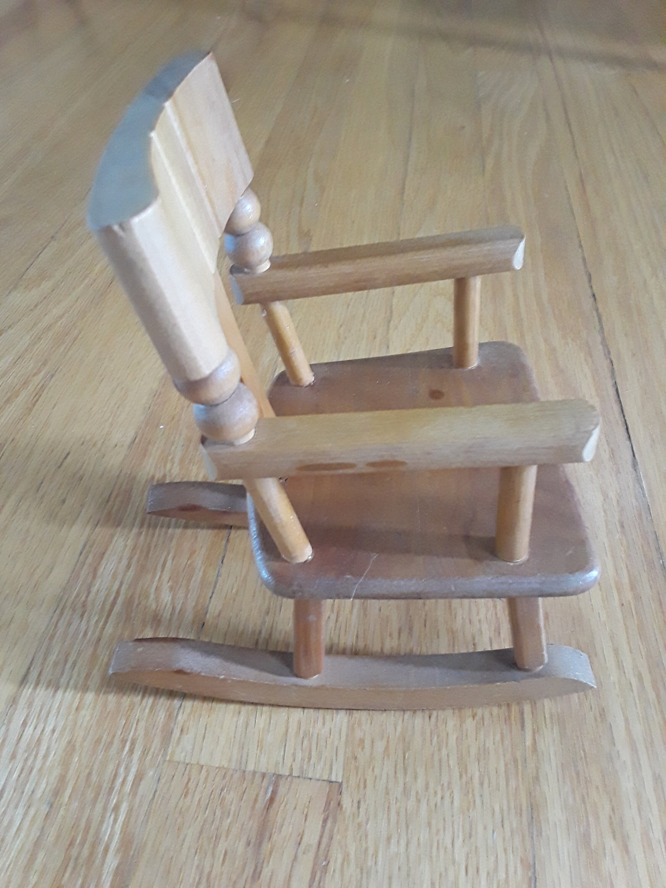 Vintage Strombecker Doll Furniture Light Colored Wood Rocking Etsy