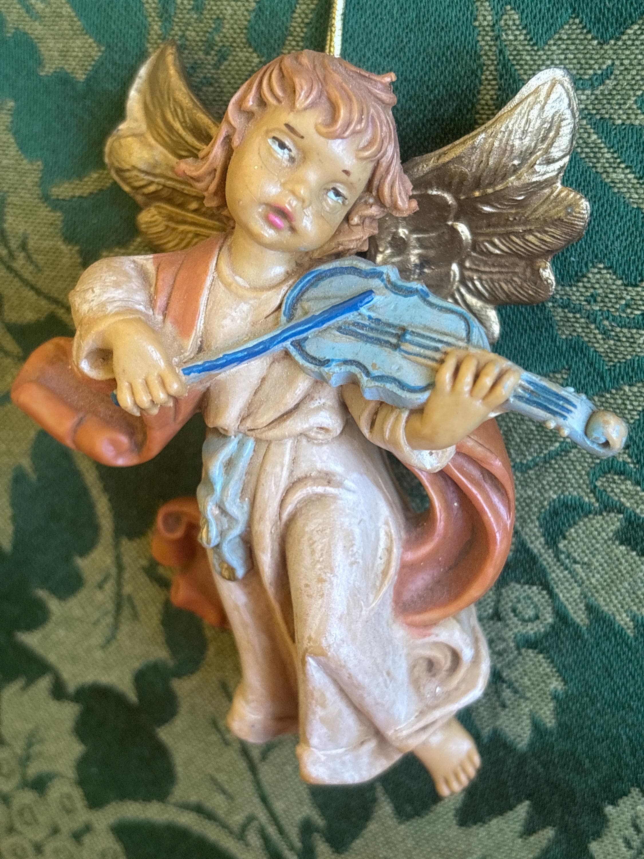 Vintage Fontanini Angel With Violin - Etsy