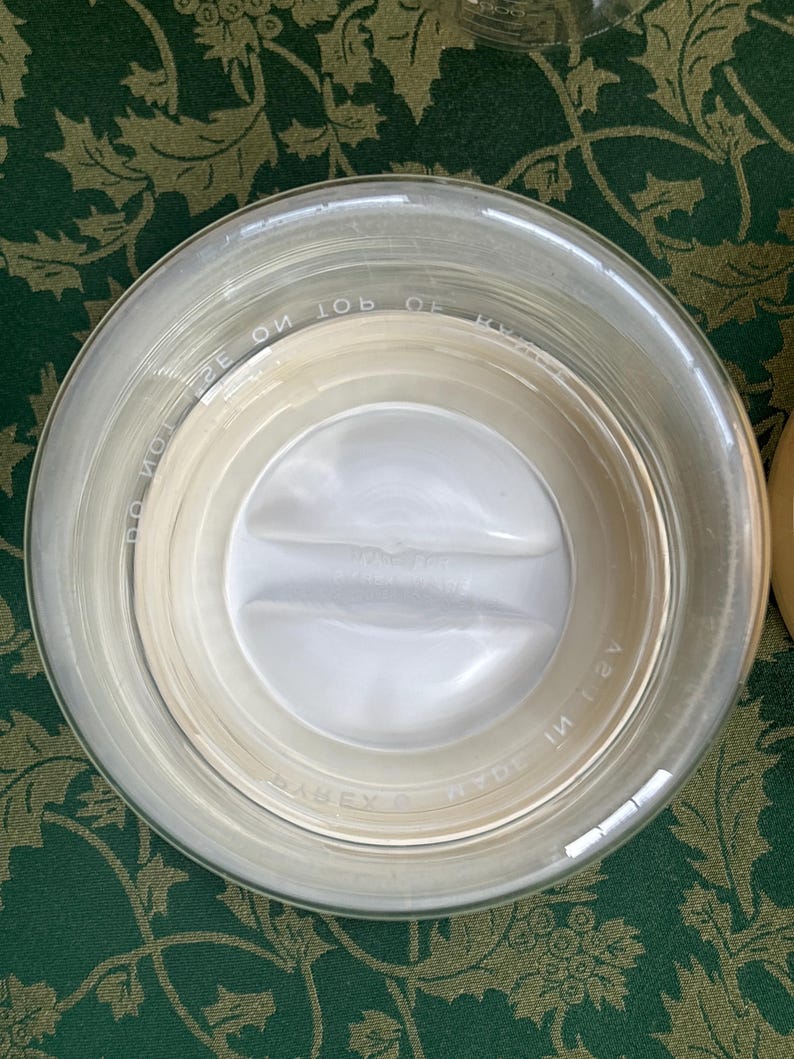 Vintage Pyrex See N Store Glass Canisters: White/bone Lids, USA Made - Etsy