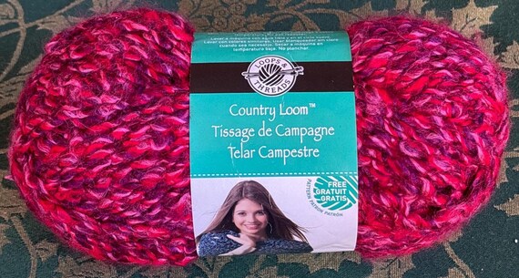 Super Bulky Acrylic Yarn: Loops & Threads Country Loom, Kiss Me Red
