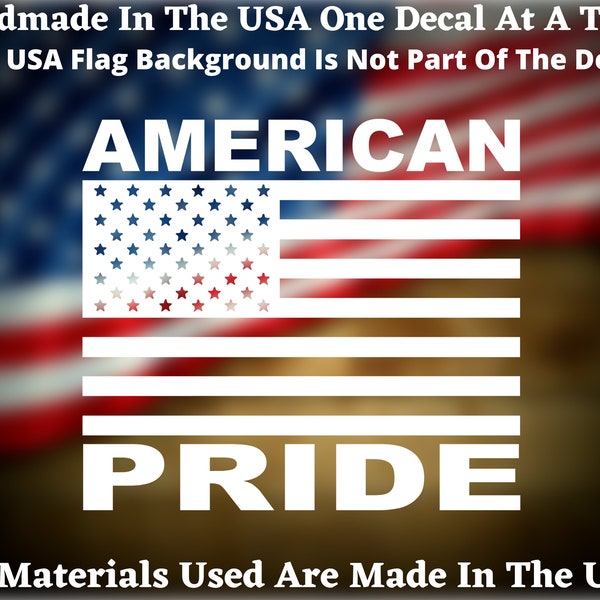 American Pride Decal - Etsy