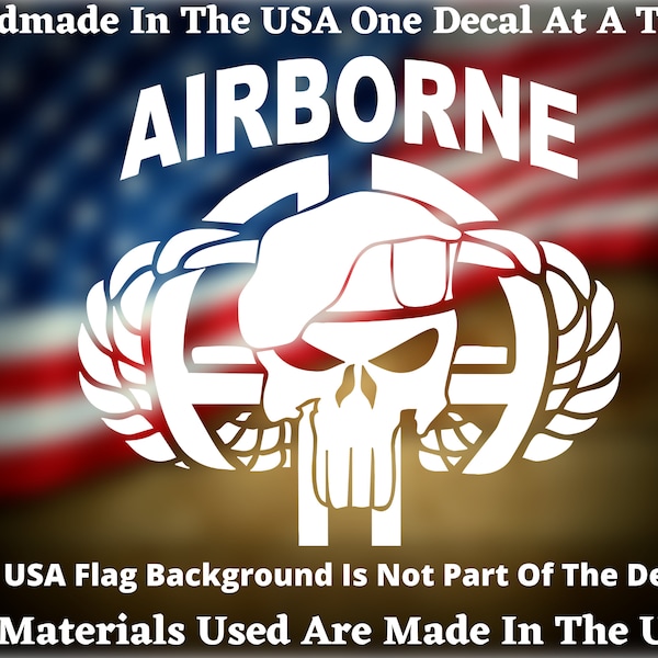 82nd Airborne #2 Car Truck Van Window or Bumper Sticker Vinyl Decal USA Seller Made In America