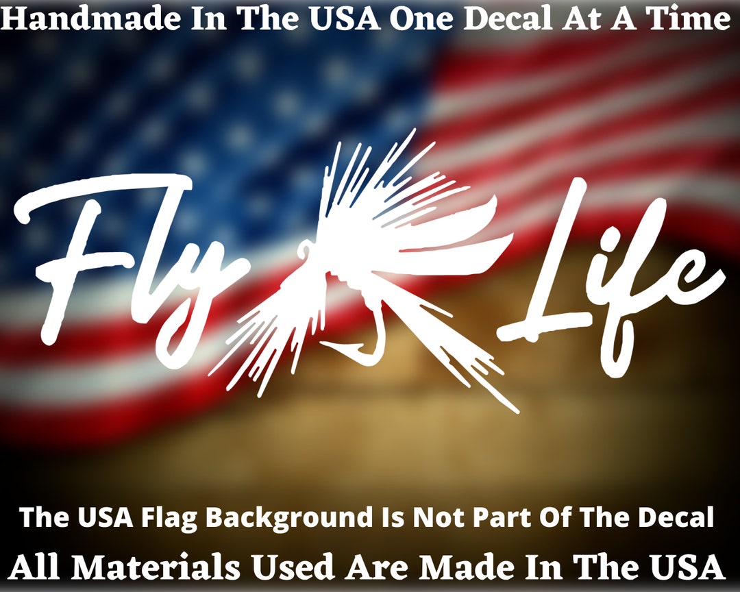 Fly Life Decal: Fly Fishing Vinyl Sticker - Etsy
