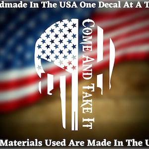 Come And Take It  Car Truck Van Window or Bumper Sticker Vinyl Decal USA Seller Made In America