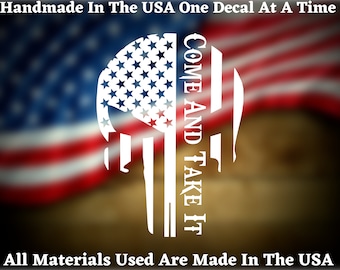 Come And Take It  Car Truck Van Window or Bumper Sticker Vinyl Decal USA Seller Made In America