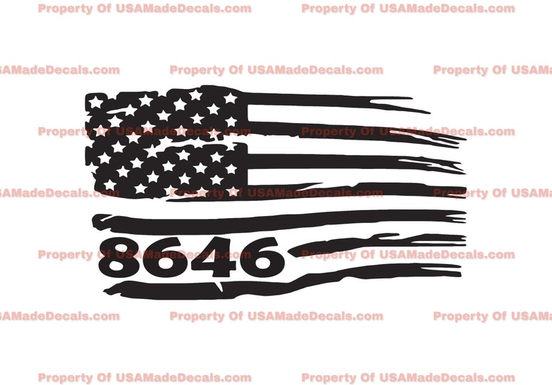 8646 American Flag Die Cut Decal - Home Laptop Computer Truck Car ...