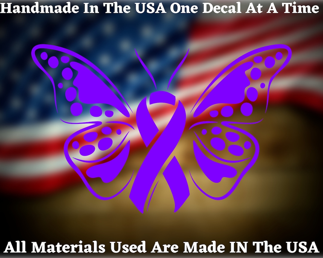 Cystic Fibrosis Awareness Butterfly Lungs Wall Car Window Laptop Vinyl