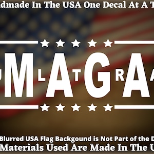 Ultra MAGA #2 Vinyl Die Cut Decal - Trump 2024, Pro-Trump, Window Decal,  Bumper Sticker Made In America