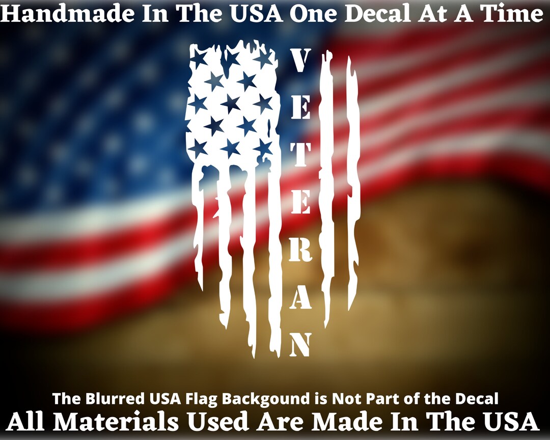 Disabled Veteran Decal Sticker United States Army Military Car Window...