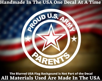 thumbnail image 2 of Proud Army Mom Bumper Sticker - DC 033 - Made In USA 2 of 4
