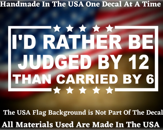 Pro-America Anti-Harris American Flag Bumper Sticker - Second Amendment, Made In USA