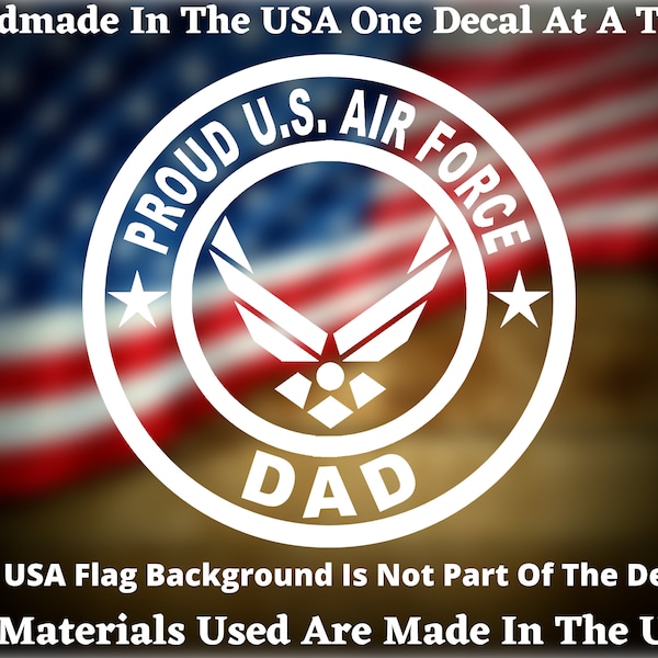 Military Family Sticker ProSticker American Pride Air Force Dad Decal ...