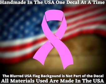 Breast Cancer Awareness Vinyl Decal For Car Window Laptop Vinyl Sticker  USA Seller Made In America Cancer Awareness Cancer Sucks