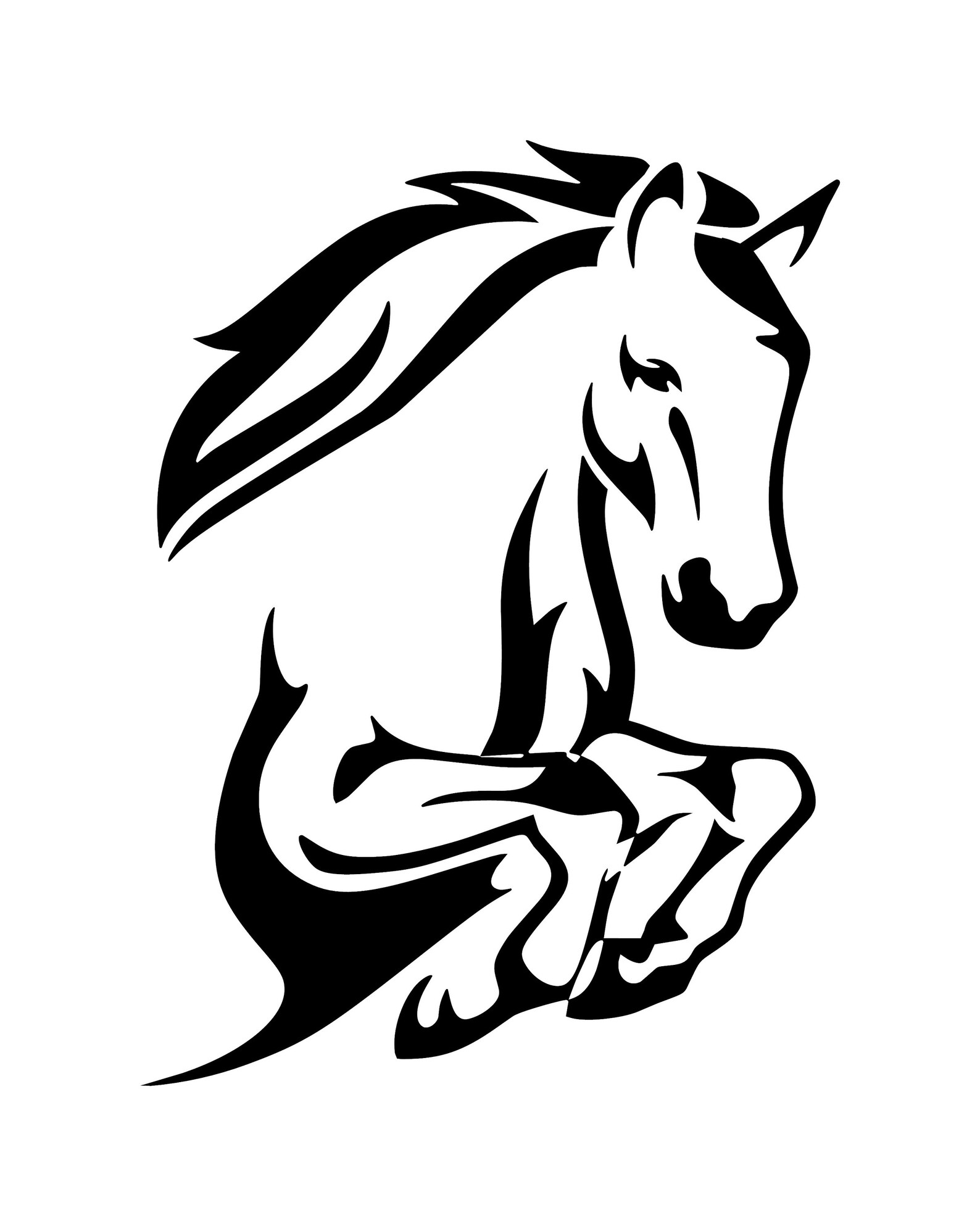 Leaping Horse Car Decal Truck Van Window or Bumper Sticker Etsy