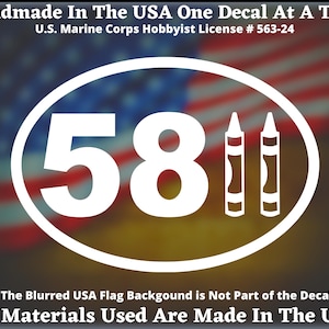 5811 USMC Military Police Mp Gift for Marine Die Cut Vinyl Decal Bumper Sticker USMC Made In The USA