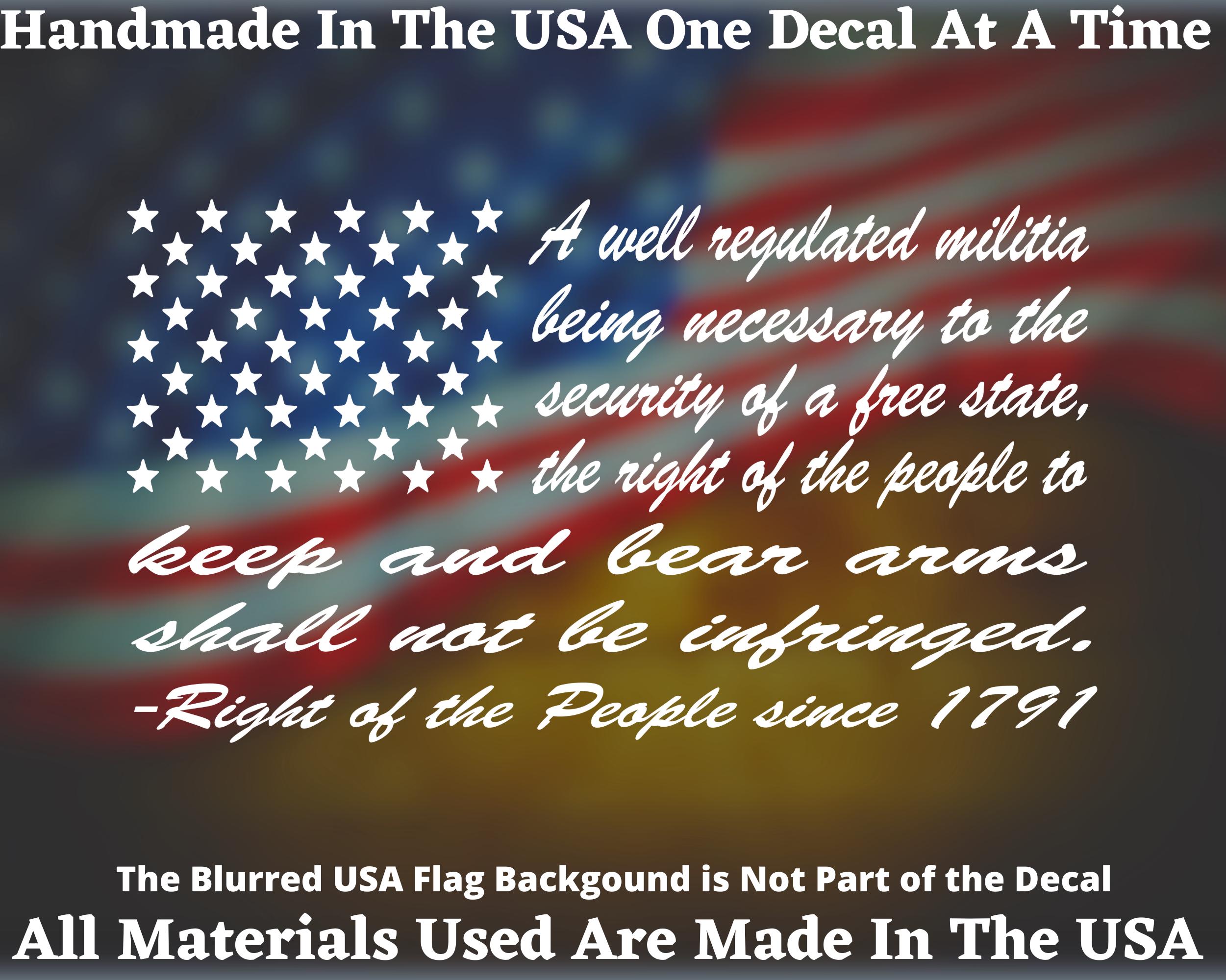 USA Flag Autoaufkleber 2nd Amendment Molon Labe Car Truck Van Window Or Bumper Sticker Vinyl Decal USA Seller - Österreich Aufkleber Apple Logo