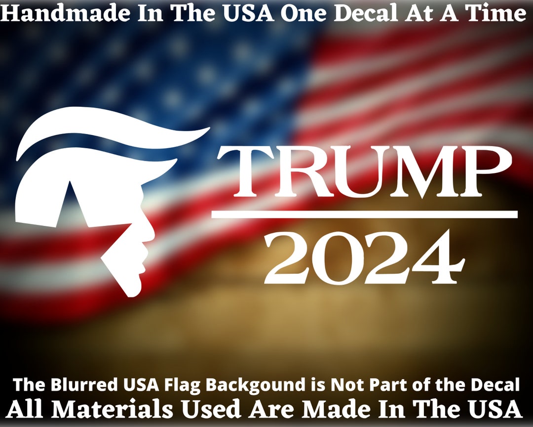 Trump 2024 Vinyl Sticker Decal Bumper Sticker