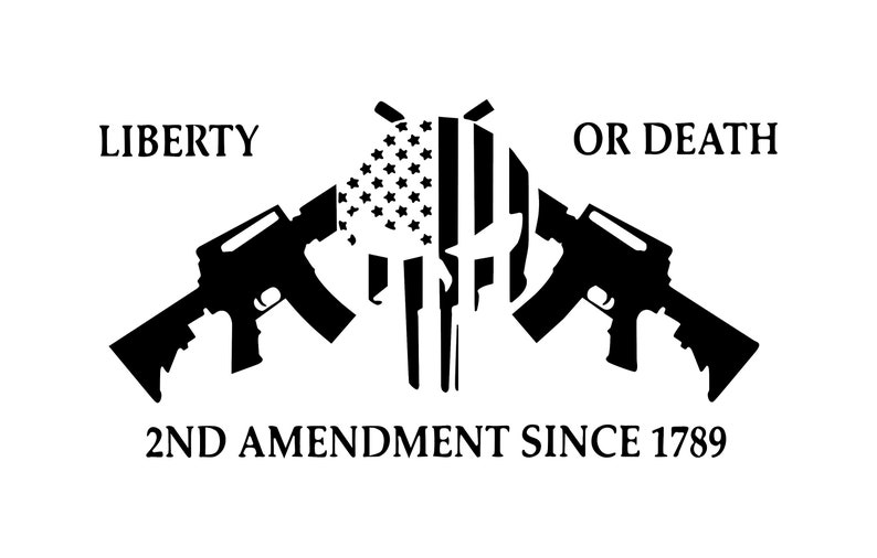 Liberty Or Death 2nd Amendment Punisher Car Truck Van Window | Etsy