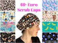 Euro Scrub Cap: 100% Cotton Surgical Hat with Optional Satin Lining