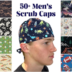 Gorros quirúrgicos para hombres y mujeres, gorros quirúrgicos con lazo en la espalda, gorros unisex, gorros quirúrgicos para hombres, Sunshine Caps Co.