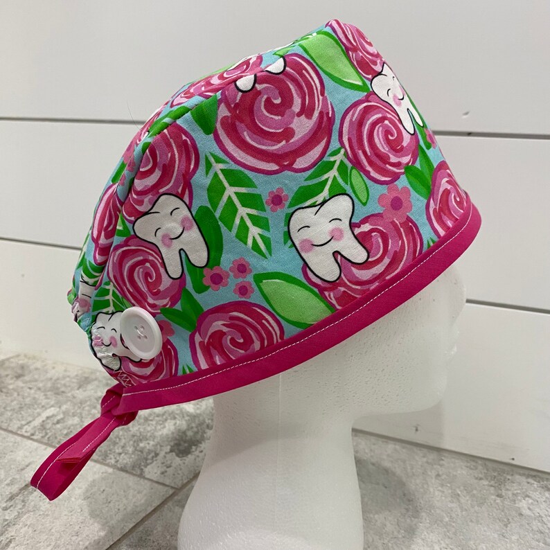 Tooth Dental Scrub Caps. Hygienist Dentist Dental Assistant. Etsy