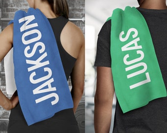 Gym Workout Towels ~Personalised Towel ~Sweat Towel ~Workout Towels ~Sports Towel ~Custom Gym Towel ~Exercise Towel ~Gym Gift ~Name Towel