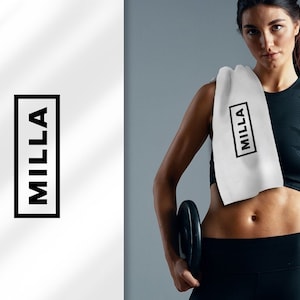Gym Towel ~Womens Gym Gift ~Personalised Gift ~Gym Gift ~Sport Towel ~Custom Gym Towel ~Minimalist Design ~Personal Trainer Christmas Gift