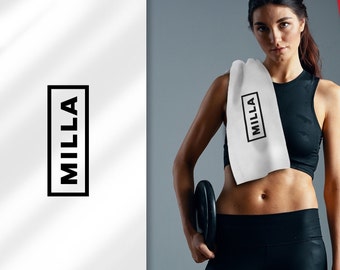 Gym Towel ~Womens Gym Gift ~Personalised Gift ~Gym Gift ~Sport Towel ~Custom Gym Towel ~Minimalist Design ~Personal Trainer Christmas Gift