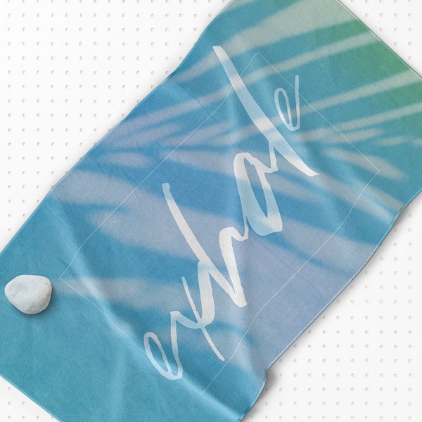 Exhale Yoga Towel ~Gym Towel ~Personalised Gym Towel ~Workout Towel ~Summer Vibes Workout Towel ~Gym Lover Gift ~Yoga Gear~Custom Yoga Gift