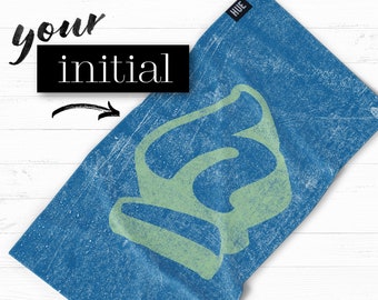 Initiale auf Dem Workout Handtuch ~ Personalisiertes Turntuch ~ Individuelles Workout Handtuch ~ Personalisierte Turntücher ~ Gym-Geschenke ~ Retro-Stil Handtücher ~ Fitness-Geschenke