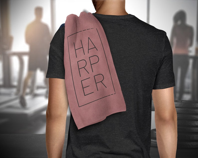 Gym Towel Customised Gym Towel sports Towel Personalised Etsy Australia