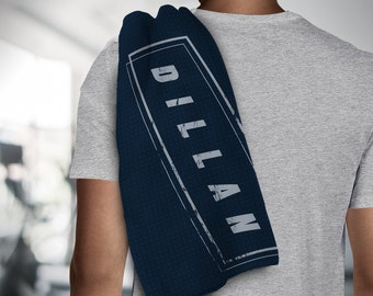 Gym Towels ~Custom Gym Towel ~Workout Towel ~Sweat Towel ~Personalised Gym Towel ~Favourite Gym Towel with Name ~Workout Gift ~Gym Gift