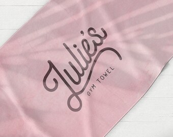 Personalised Yoga & Gym Towel ~Workout Towel ~Custom Gym Towel ~Yoga Gift ~Yoga Accessories ~Gym Gift ~Gym Essentials ~Peloton Towel