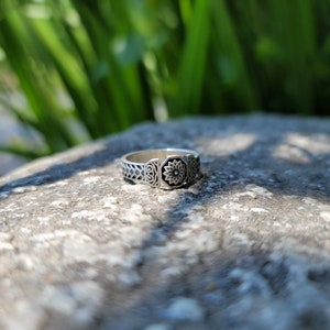 Korean traditional lotus ring,silver ring