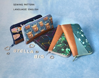 関税込☆JILLSTUART★ROSELLA AN INTAGLIO PATTERN CARD WALLET Wallet Pattern, Zip Around Wallet, Stella Big, ENGLISH
