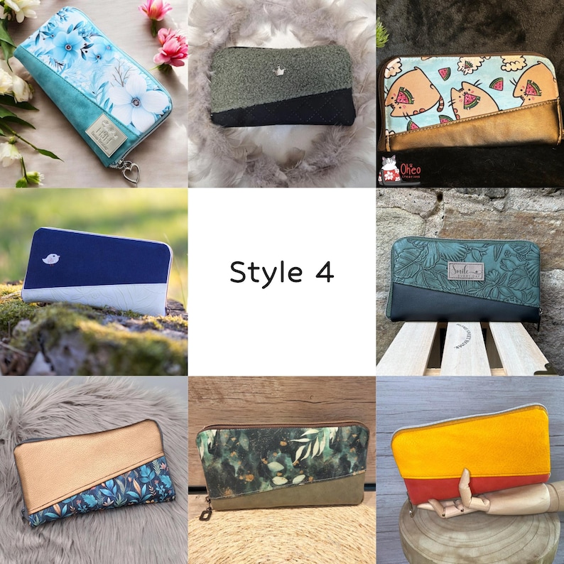 Zip Wallet Pattern Wallet Pattern, Zip Around Wallet, Stella Big, ENGLISH Pattern - Etsy