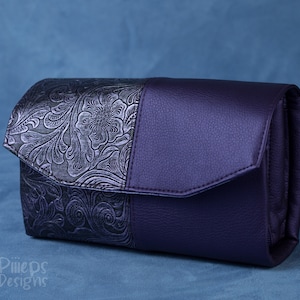 Lila clutch, Abendtasche, Damen Handtasche