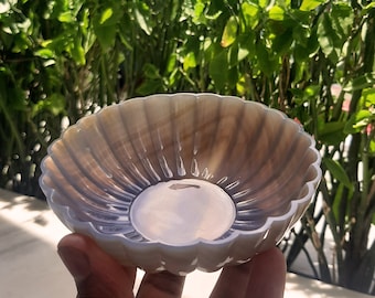 Hand Carved Agate Bowl – Mughal Inspired Stone Decor