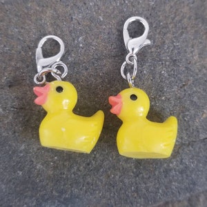 Duck Stitch Markers, Zipper Pull Charms, Purse Charms, Duck Stitch Marker for Knitting Crochet, Progress Markers