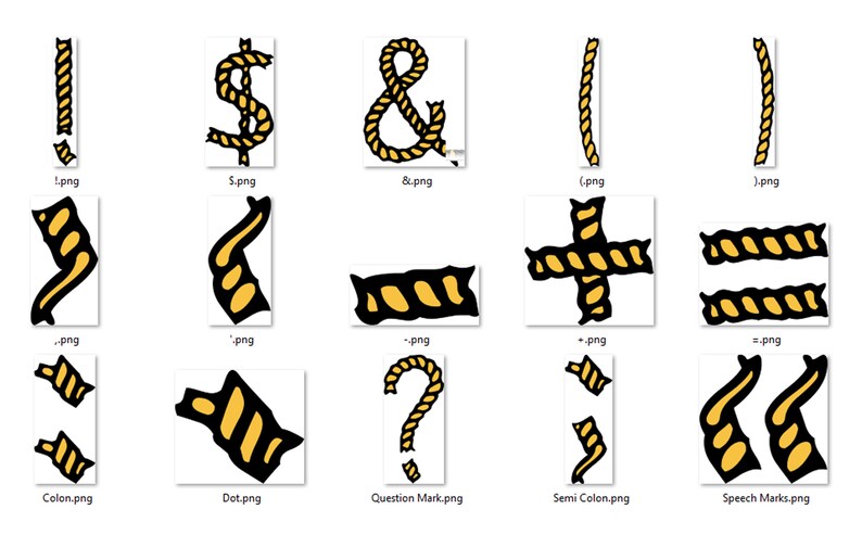 Toy Story Alphabet Toy Story Clipart Toy Story Rope Toy Etsy