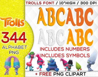 trolls alphabet trolls clipart trolls font trolls 2 trolls etsy ireland