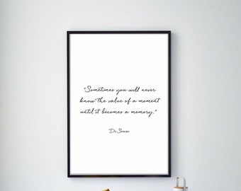 Dr Seuss Quote Print Etsy