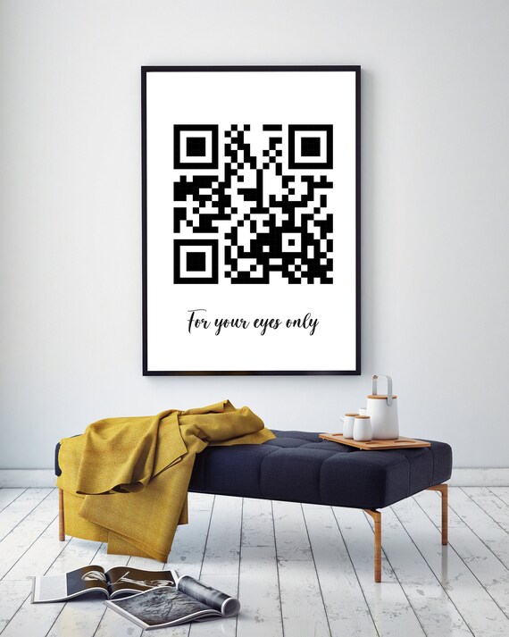 Personalised QR Code Image Personal Message Rude Funny Humour | Etsy