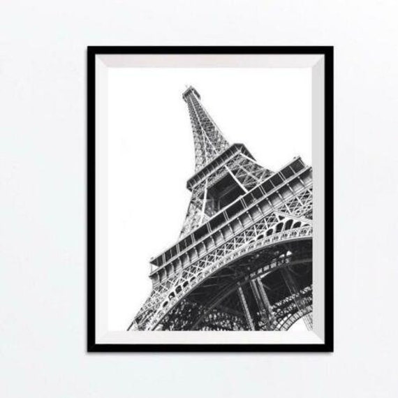 Eiffle Tower Paris Quote Print Picture Wall Fine Art Wall Art | Etsy