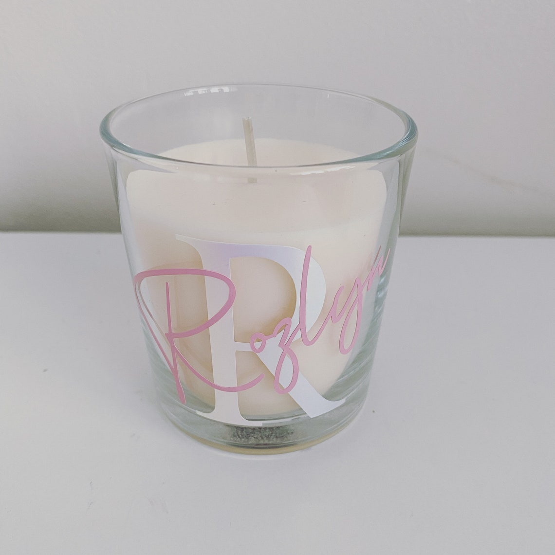 Personalised Scented Name CandleLetter Candle/Initial Etsy