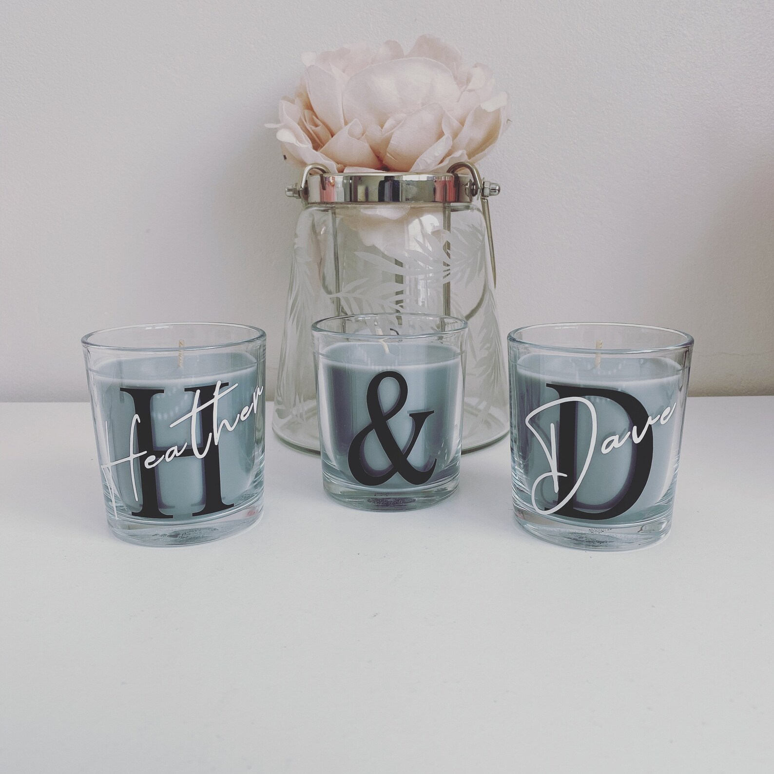 Personalised Scented Name CandleLetter Candle/Initial Etsy