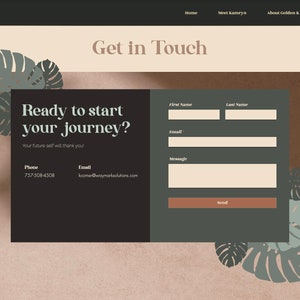 Wix Boho Natural Website Template - Coach Website Template - Wix Editor Website - Website Template - Female Entrepreneur image 6