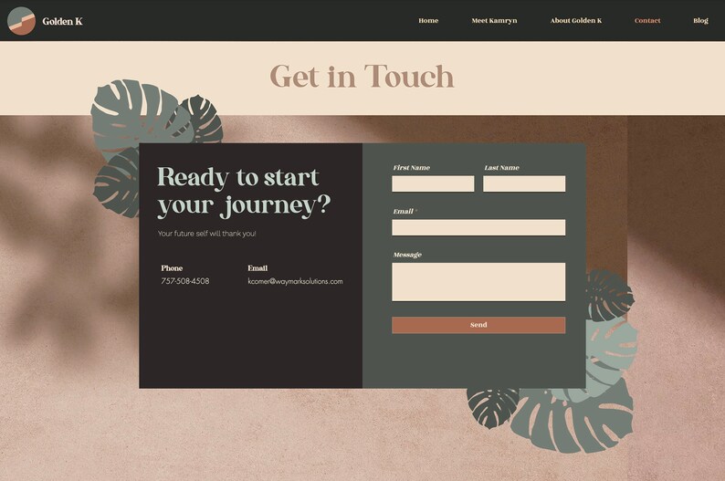 Wix Boho Natural Website Template - Coach Website Template - Wix Editor Website - Website Template - Female Entrepreneur image 6